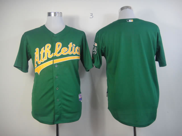 Men Oakland Athletics Blank Green MLB Jerseys